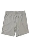 Rhone Reign Midweight Performance Athletic Shorts In Light Grey Heather