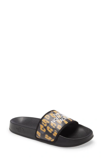 The North Face Base Camp Iii Slide Sandal In Arrowwood Yellow Leopard/black