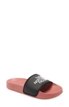 The North Face Base Camp Iii Slide Sandal In Faded Rose/ Tnf Black