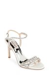 Badgley Mischka Women's Marina Embellished High Heel Sandals In Soft White