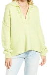 Free People Marlie Pullover In Acid Lime