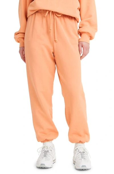 Levi's Womens Garment Dye Peach Bloom Wfh Relaxed-fit Cotton-jersey Sweatshirt S