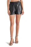 Bb Dakota By Steve Madden Faux The Record Faux Leather Shorts In Black