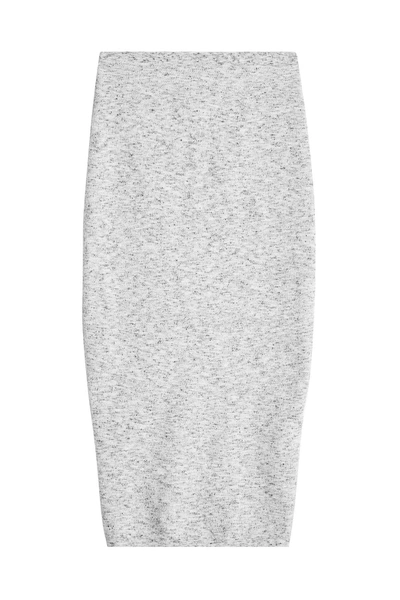 Victoria Beckham Pencil Skirt With Virgin Wool And Alpaca In Grey