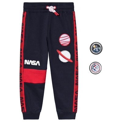 Fabric Flavours Boys Navy Kids Nasa Planet Patches Cotton Jogging Bottoms 3-10 Years 7-8 Years