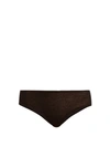 Skin Organic-cotton Briefs In Black