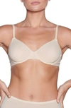 Skims Fits Everybody Triangle Stretch-woven Bra In Sand
