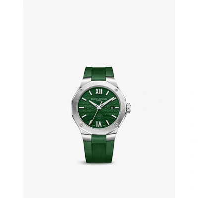 Baume & Mercier Women's Riviera 10618 Stainless Steel & Rubber Strap Watch In Green