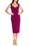 Dress The Population Elle Sheath In Purple