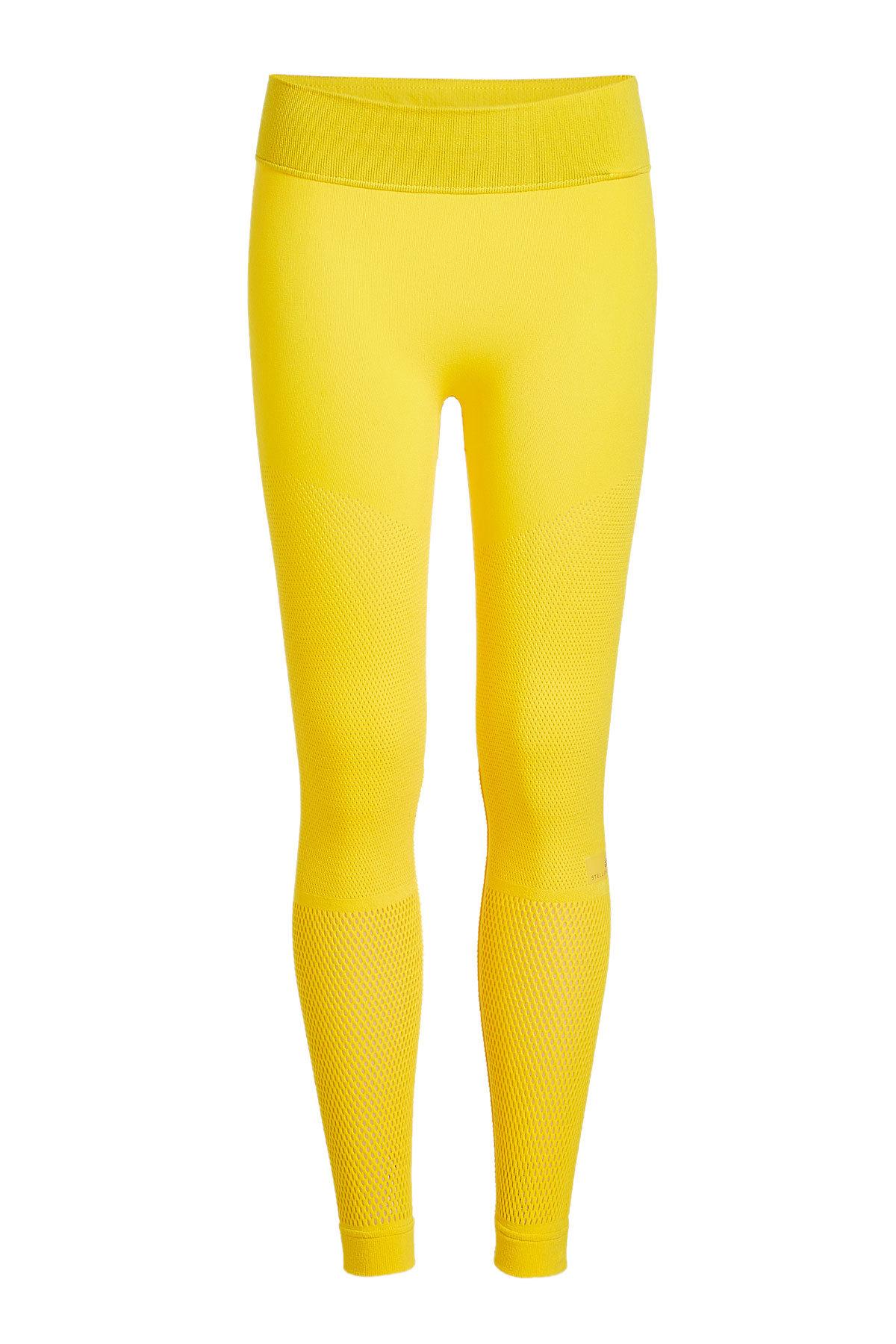 yellow adidas tights