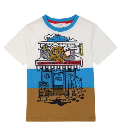 Marc Jacobs Kids' Printed Short-sleeved T-shirt In Offwhite