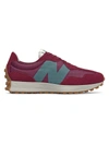 New Balance Unisex 327 Mixed Media Sneakers In Red/blue