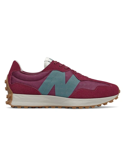 New Balance Unisex 327 Mixed Media Sneakers In Red/blue