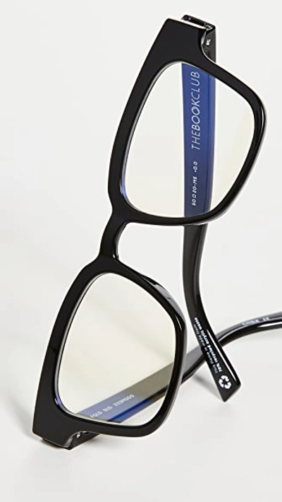 The Book Club Twelve Hungry Bens Blue Light Blocking Reading Glasses In Black 1.5