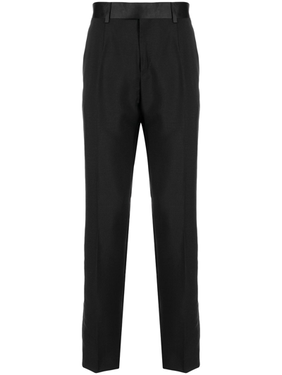 Versace Tailored Straight-leg Trousers In Schwarz