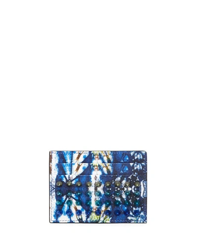 Christian Louboutin Kios Tie-dye Studded Card Case