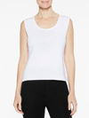 Ming Wang Plus Size Scoop Neck Knit Tank In White