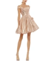 Ieena For Mac Duggal Sequin Fit & Flare Dress In Rose Gold Sequin
