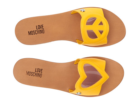 love moschino heart sandals