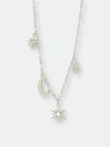 Sterling Forever Women's Sky Charm Necklace In Silver