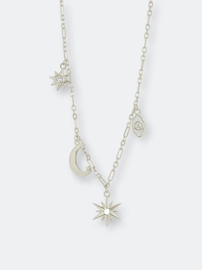 Sterling Forever Women's Sky Charm Necklace In Silver-tone