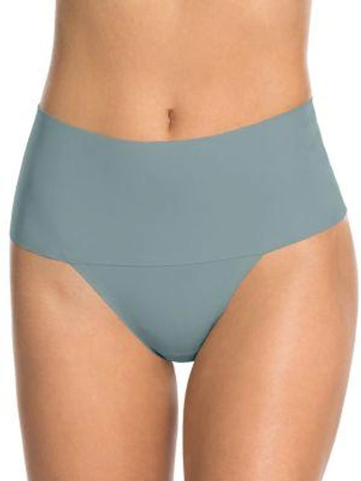 Spanx Undie-tectable Shaping Thong In Ink Blue
