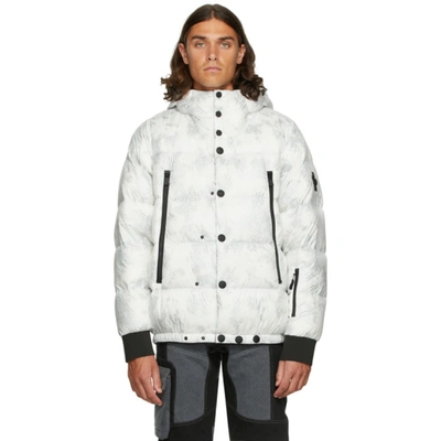 Moncler Noussan Hooded Puffer Jacket In Natural