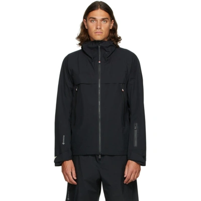 Moncler Waterproof Windproof Hooded Jacket In Black