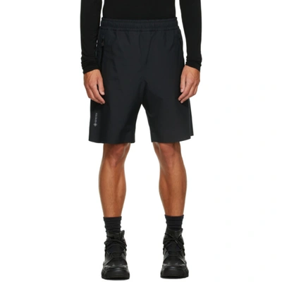 Moncler Black Taffeta Shorts In 999 Black