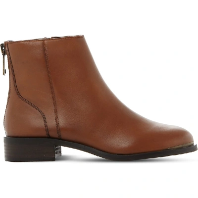 Steve Madden Ladies Brown Sophisticated Rileey Leather Chelsea Boots In Nero