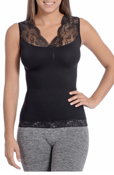 Body Beautiful Seamless Shaping Camisole In Black