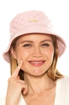 Alexia Admor Pleather Bucket Hat In Baby Pink