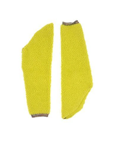 Maison Margiela Gloves In Yellow