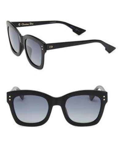 Dior Izon 2 51mm Square Sunglasses In Black