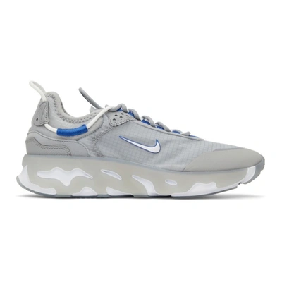 Nike Grey React Live Sneakers In 004 Lt Smoke Grey/hy