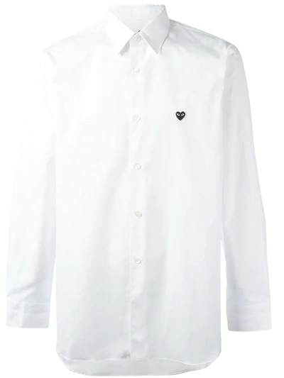 Comme Des Garçons Play Mini Heart Shirt In White
