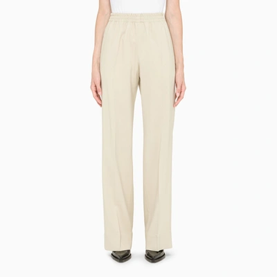 Golden Goose Cream Brittany Trousers In White