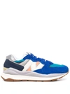 New Balance 57/40 Suede Sneakers In Cobalt Blue Multi In Multicolor