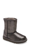 Ugg Kids' (r) Classic Short Ii Water Resistant Genuine Shearling Boot In Metal Metallic Glitter