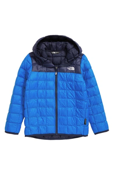 The North Face Kid's Todd Thermoball Eco Quilted Hooded Jacket, Sizes 4t-3 In Hero Blue