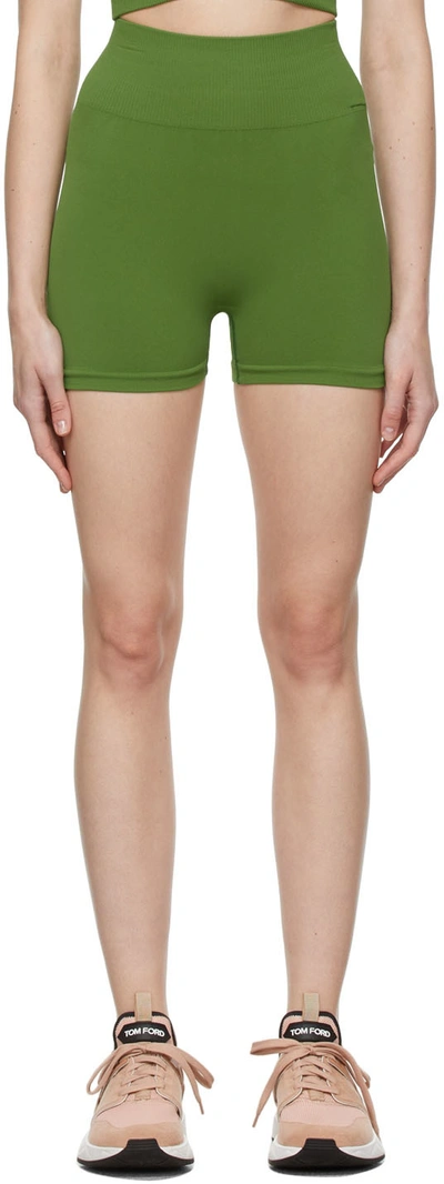 Vaara Seana High Waist Seamless Yoga Shorts In Green