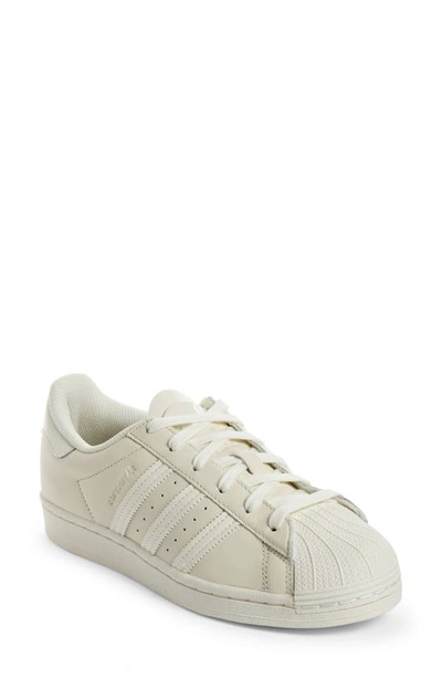 Adidas Originals Superstar Sneaker In Off White/ Cream White/ Black