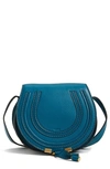 Chloé Womens Steel Blue Marcie Small Leather Cross-body Bag