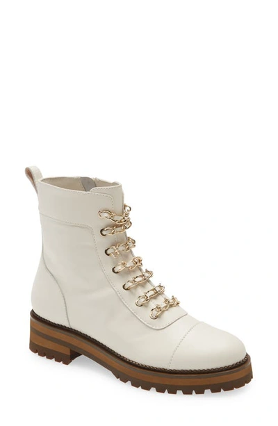 Cecelia New York Chance Boot In Winter White Leather