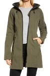 Ilse Jacobsen Regular Fit Hooded Raincoat In Army