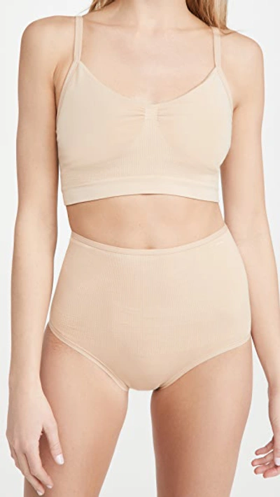 Hatch The Seamless Belly Briefs In Sand