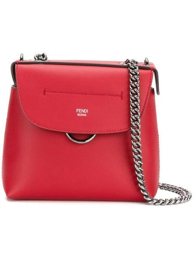 Fendi Back To School Leather Backpack In Strawberry