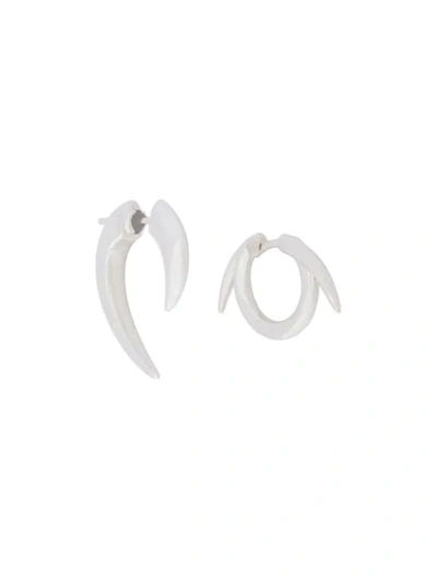 Shaun Leane Talon And Thorned Set Of Earrings In Metallic
