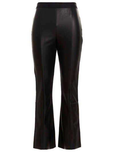 Wolford Jenna Trousers High-rise Faux-leather Trousers In Black