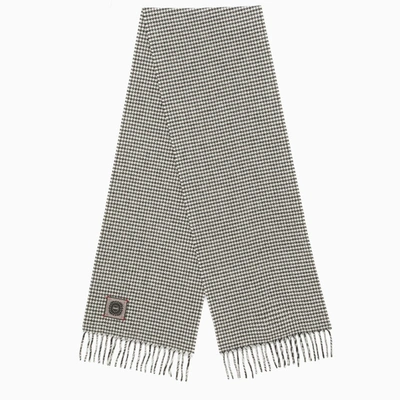 Destin Black/white Checked Scarf